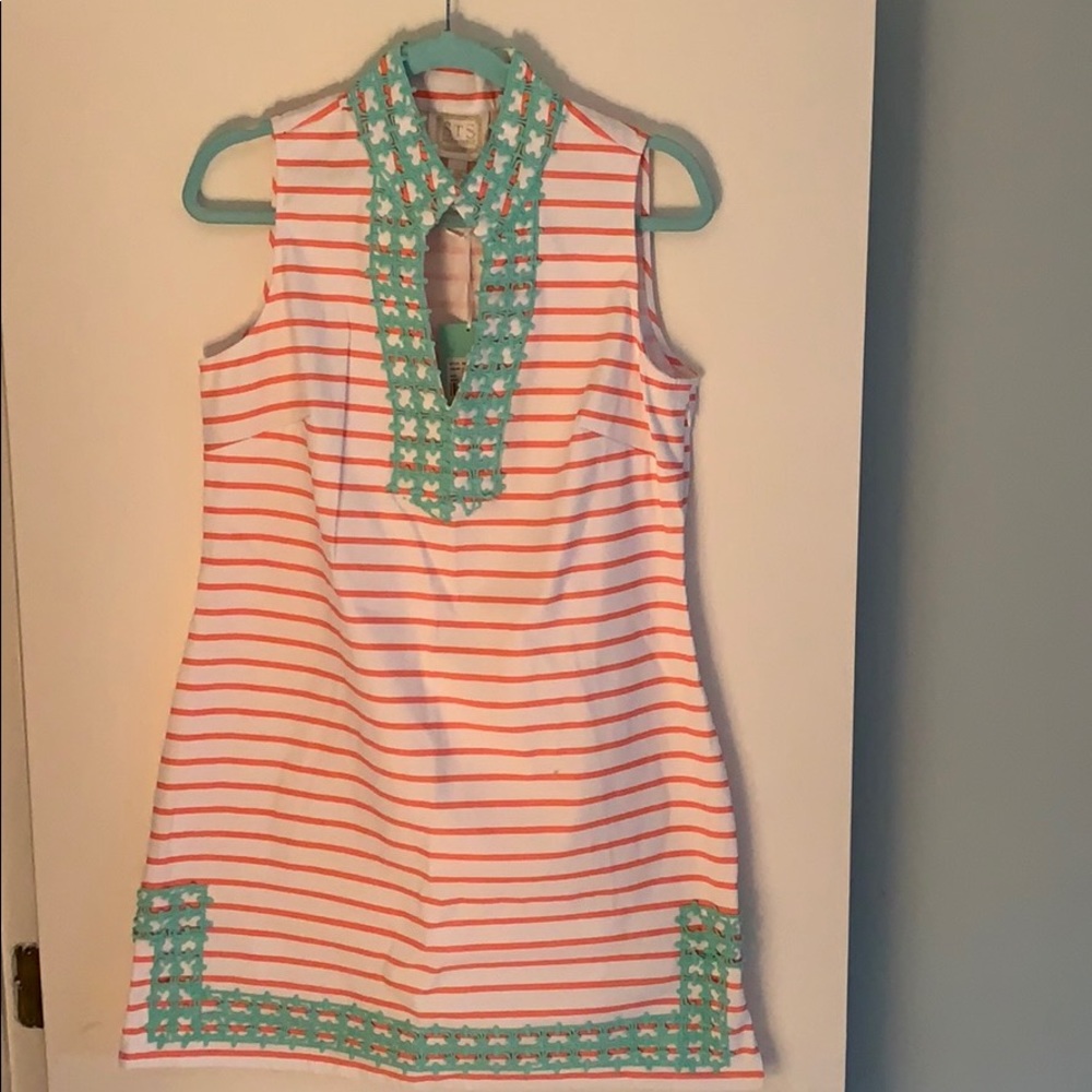 Sail to Sable Striped Lace Shift